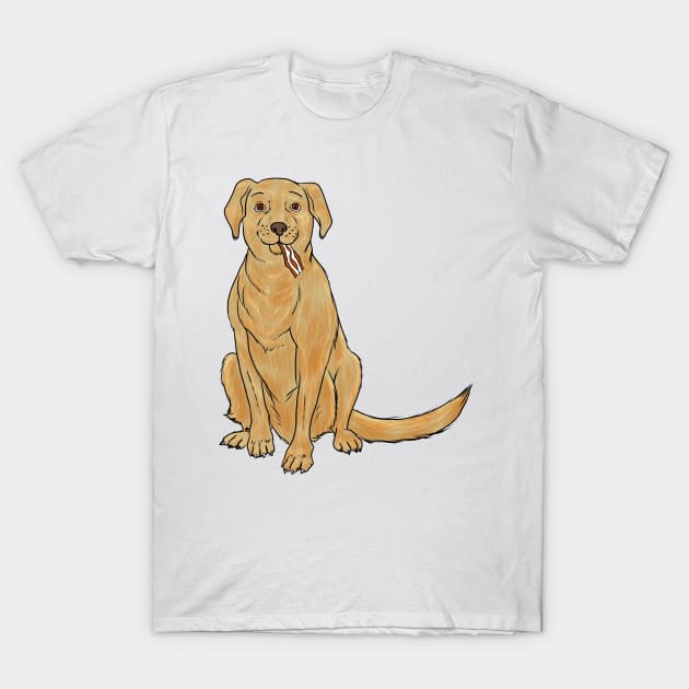 Bacon Dog T-Shirt by jupejuperocket